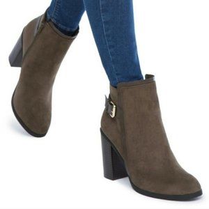 Octavia Olive Green Bootie - Size 5.5